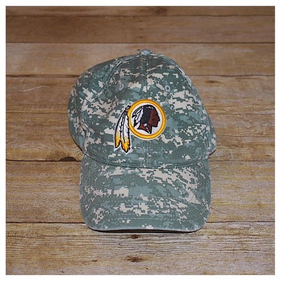 washington redskins camo hat